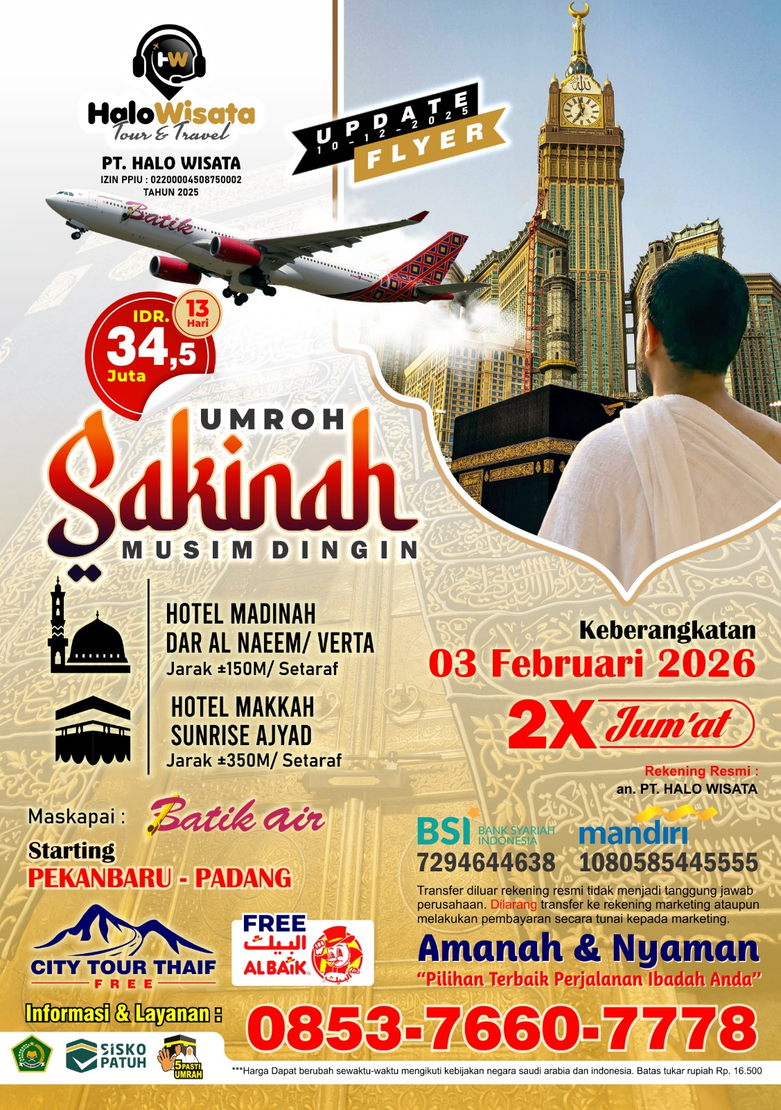 PAKET UMROH SAKINAH